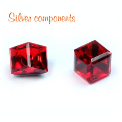 Kostka nalepovací Swarovski 6mm Light Siam